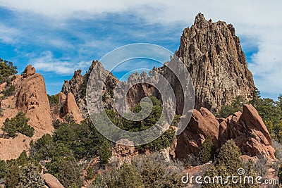 Garden of the gods colorado springs Stock Photo