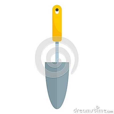 Garden hand shovel icon, flat style Vector Illustration