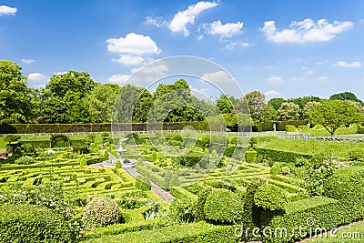 Garden of Hatfield House Stock Photo