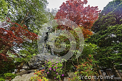 The garden of the historical Hokkaido Shrine Stock Photo