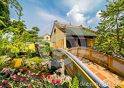 Garden of Imperial Royal Palace Hue Stock Photo