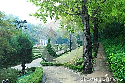 Garden,Jeju Volcanic Island Stock Photo