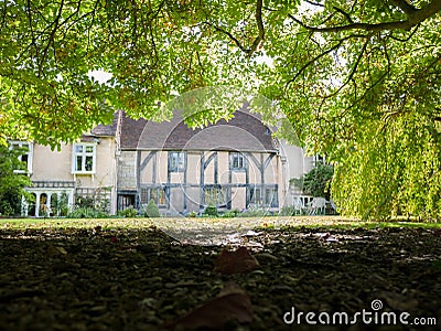 Garden of the Master's house at the Lord Leycester hospital Stock Photo