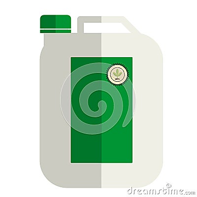 Garden packing a bottle of fertilizer, garden pack icon, Vector Illustration