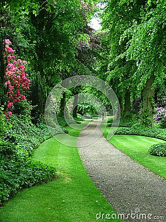 A garden path Stock Photo