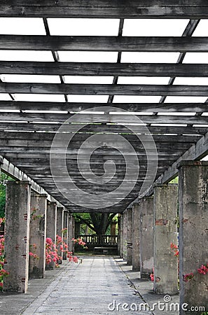 Garden pathway Stock Photo