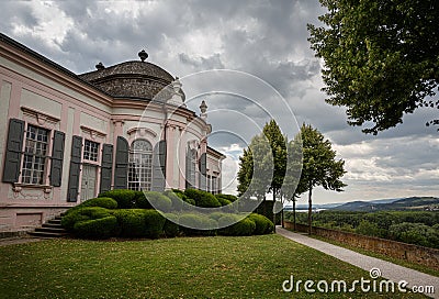 Garden pavilion of the 18th century in the Park of the Melk Abbey. Melk, Lower Austria. Stock Photo