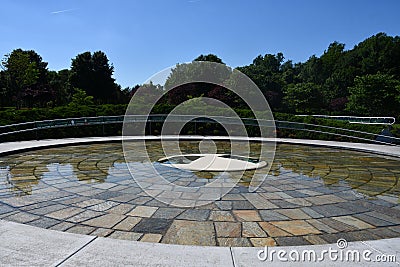 Garden of Reflection in Yardley, Pennsylvania Stock Photo