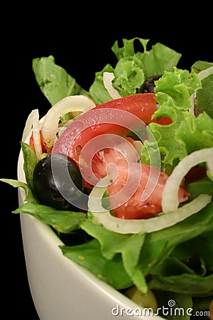 Garden Salad isolated Stock Photo