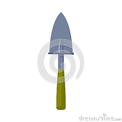 Garden Scoop, Agriculture Work Equipment, Garden Tool Flat Style Vector Illustration on White Background Vector Illustration