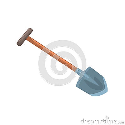 Garden shovel, agriculture tool cartoon vector Illustration Vector Illustration
