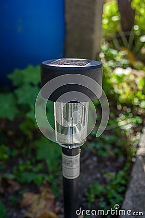 Garden solar light Stock Photo