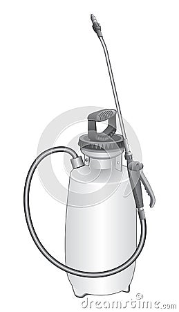 Garden Sprayer Vector Illustration