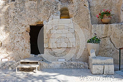 Garden Tomb in Jerusalem Stock Photo