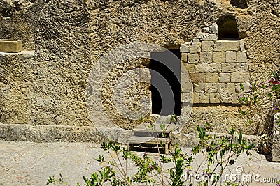 The Garden Tomb or Sepulchre in Jerusalem Israel Stock Photo