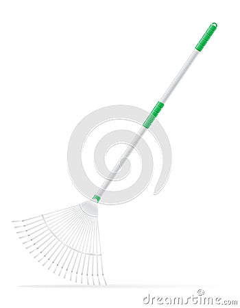 Garden tool rake vector illustration Vector Illustration