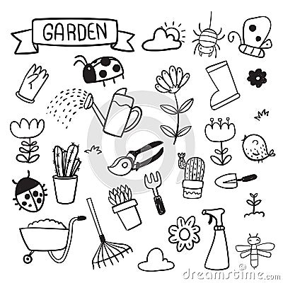 Garden vector collection design Vector Illustration