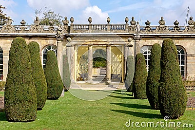 Garden at Chatsworth House Editorial Stock Photo