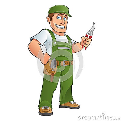 Gardener Vector Illustration