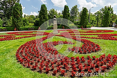 Gardeners work at Botanical Garden Editorial Stock Photo