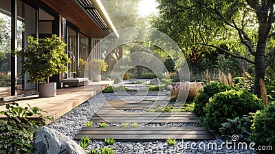 gardening economics with discussions on hourly rates for gardeners, landscape design costs, and budget considerations Stock Photo