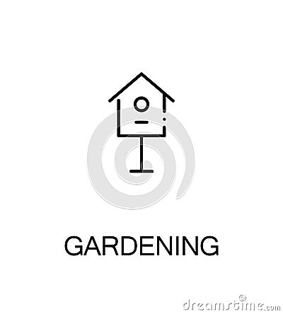 Gardening flat icon Vector Illustration