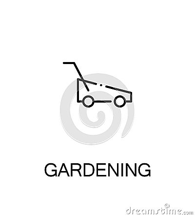 Gardening flat icon Vector Illustration