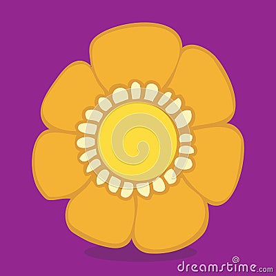 gardening flower orange 18 Vector Illustration