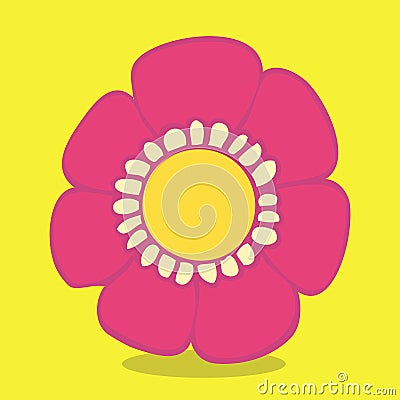 gardening flower pink 17 Vector Illustration