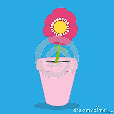 gardening flower pot 10 Vector Illustration