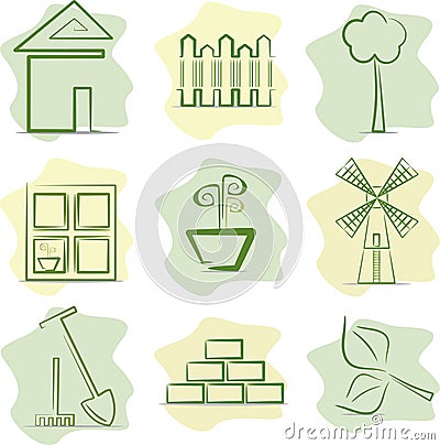 Gardening (icons) Vector Illustration