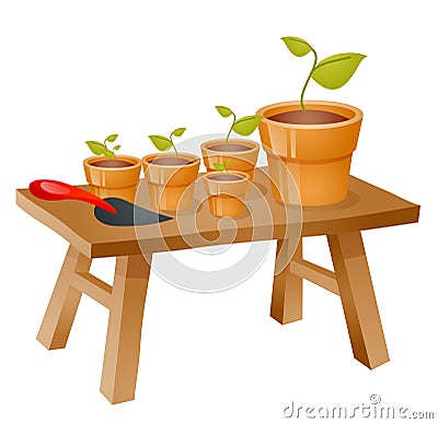 Gardening items Stock Photo