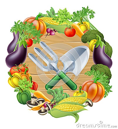 Gardening Produce Concept Vector Illustration