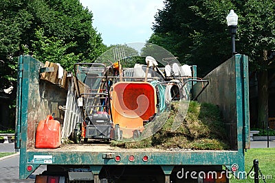 Gardening Truck Stock Photo