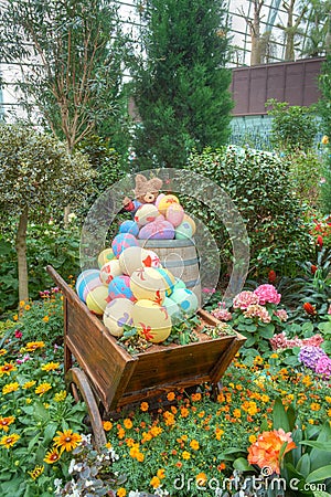 Gardens by the Bay, Flower Dome: Easter & Spring Stock Photo