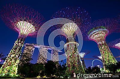 Gardens by the Bay Singapore Stock Photo