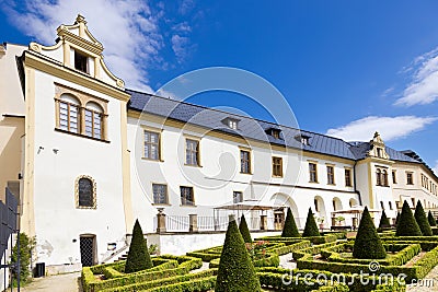 Gardens of Palacky university, Olomouc town, Moravia, Czech republic Stock Photo