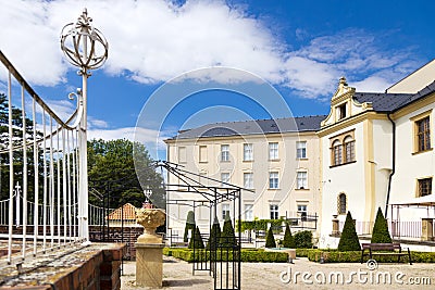 Gardens of Palacky university, Olomouc town, Moravia, Czech republic Stock Photo