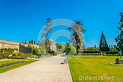 Gardens of the Powerscourt estate in Ireland Stock Photo