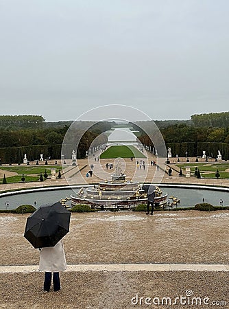 Gardens of Versailles, France Editorial Stock Photo