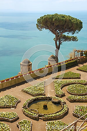 Gardens.Villa Rufolo. Ravello. Campania. Italy Stock Photo