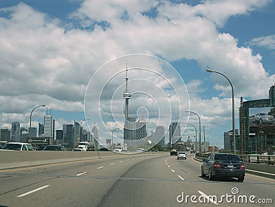 Gardiner Expressway Toronto Ontario Canada Editorial Stock Photo