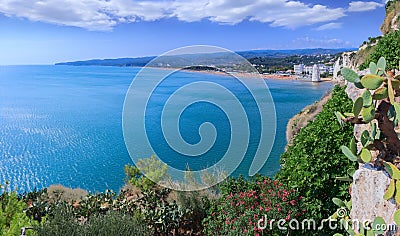Gargano coast: Bay of Vieste, Apulia Italy. Stock Photo