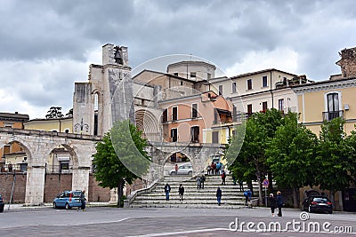 Chiesa di San Francesco della Scarpa, Sulmona Editorial Stock Photo