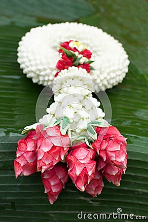 Garland Thailand Style Design Stock Photo