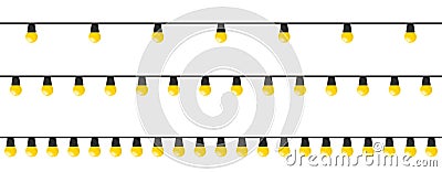 Garland type 3 yellow Vector Illustration