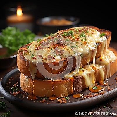 garlic bread Stock Photo