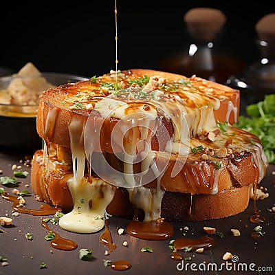 garlic bread Stock Photo