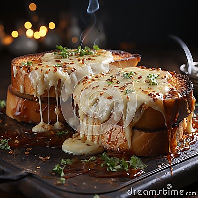 garlic bread Stock Photo