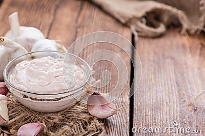 Garlic Dip (Aioli) Stock Photo